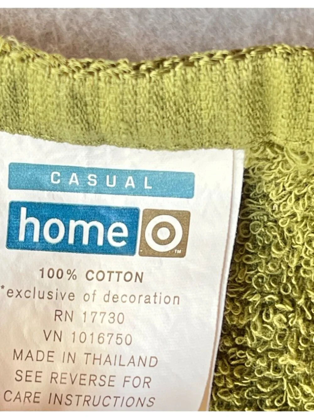Casual Home Hand Towels Green Orange Embroidered Acorn Pumpkin Cotton Set of 2